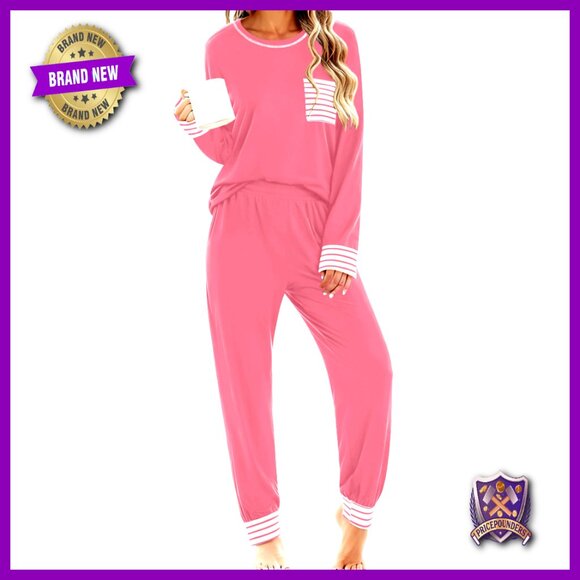 Other - Soft Modal Long Sleeve Pajama Set with Pants, Women's Sleepwear & Loungewear